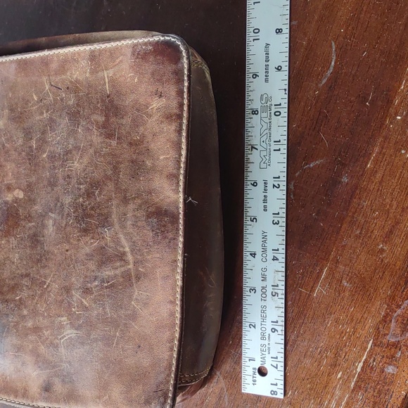 Rustic Leather Crossbody Bag - Picture 6 of 7